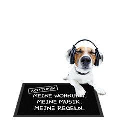 Zur lustigen Fußmatte Meine Wohnung