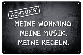 Blechschild - Achtung! Meine..